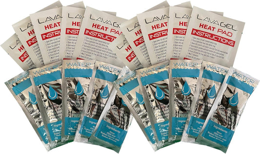 Oven Recharge Kit - Contains 10 Water Packs & 10 Heat Pads for Food - Portable Food Warmer - Innovative Food Heating Pad - Keep Food Warm with This Hot Pack- Compact & Efficient Food Warmers