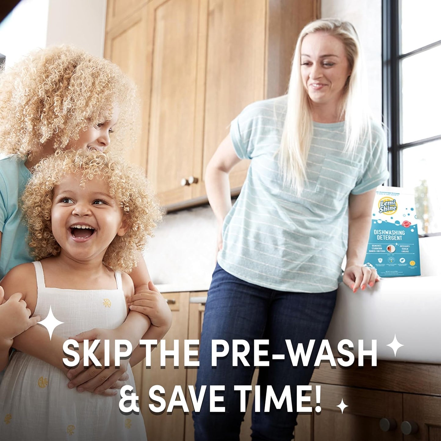 Lemi Shine Natural Dishwasher Pods | All-In-One Powder & Gel Dishwasher Detergent Pods with Powerful Citric Acid | Eco Friendly Dish Wash Cleaning Supplies (52 Count)