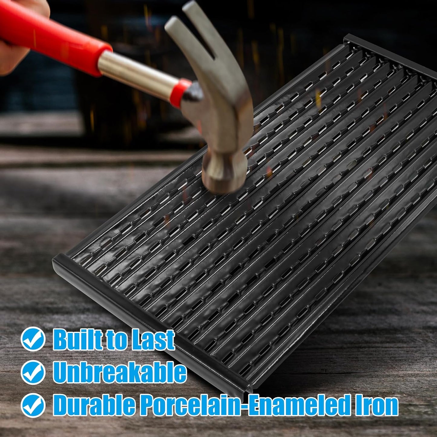 17" Grill Grates for Charbroil Performance TRU-Infrared/Amplifire 2 Burner 463633316 463655621 Gas Grill,Emitter Plates for CharBroil G327-1100-W1 Replacement Parts, 2 Pack