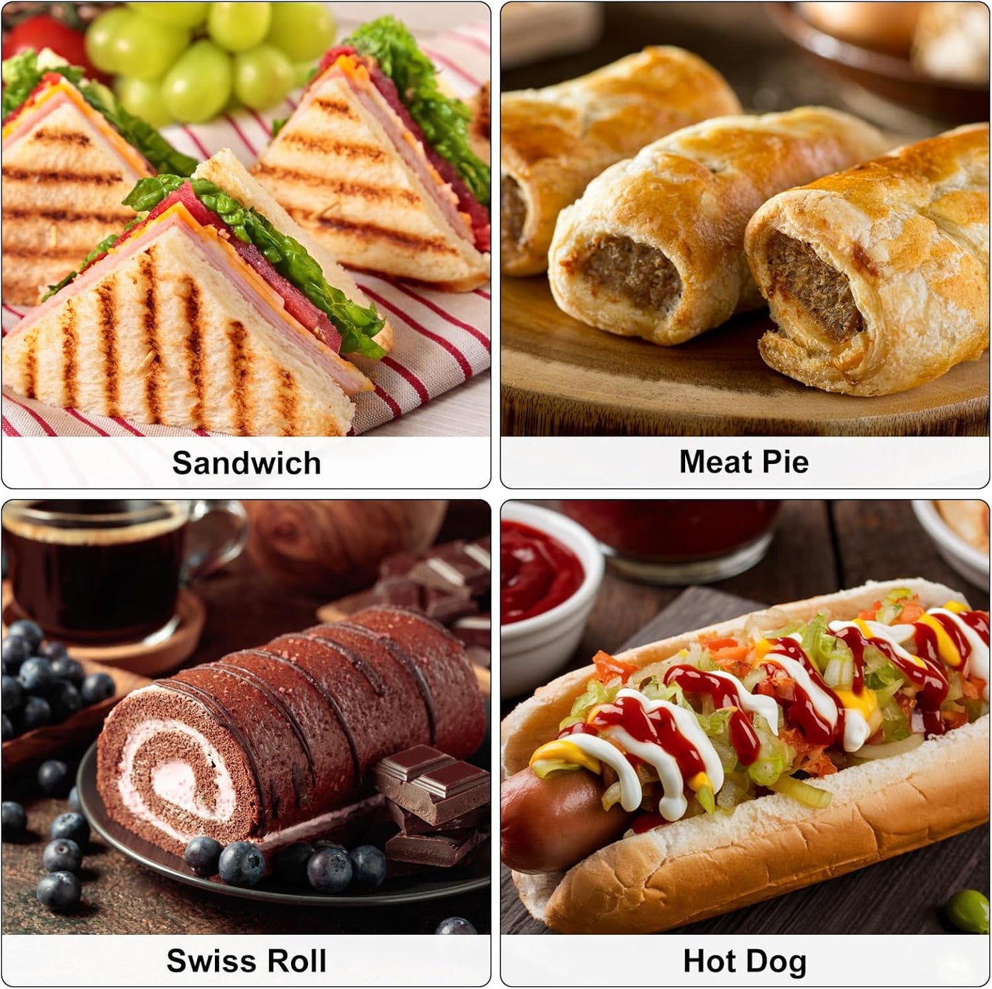 uxcell 8 Pcs Taco Holder Stand, Plastic Taco Plates Hold Up to 3 Tacos, Hollow Carved Taco Shell Holder, Dishwasher Microwave Safe, Red