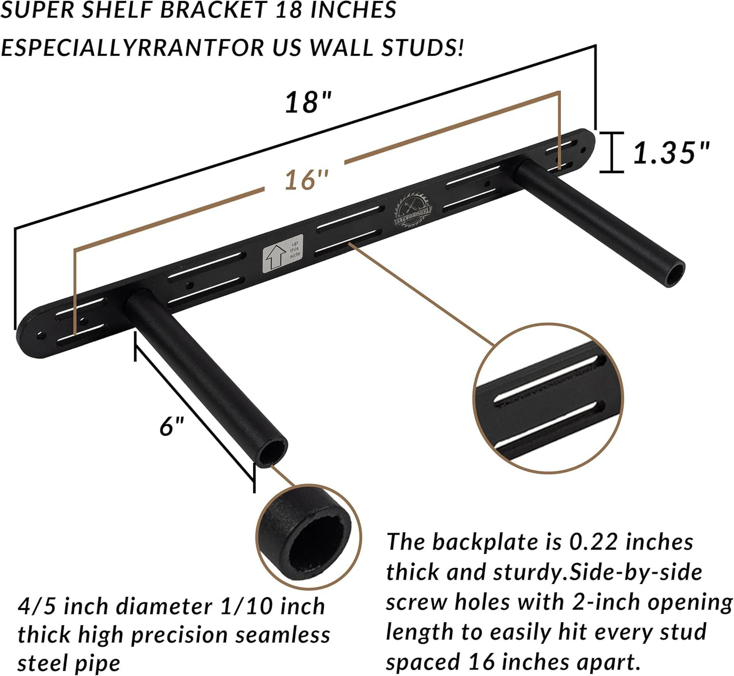 Rustic Floating Shelves 24 inch Long 8 inch deep Set of 2, Solid Wood Wall Shelves for Bedroom Living Room Kitchen,Book Shelf for Wall, Wall Mounted Shelves with Hidden Bracket- White