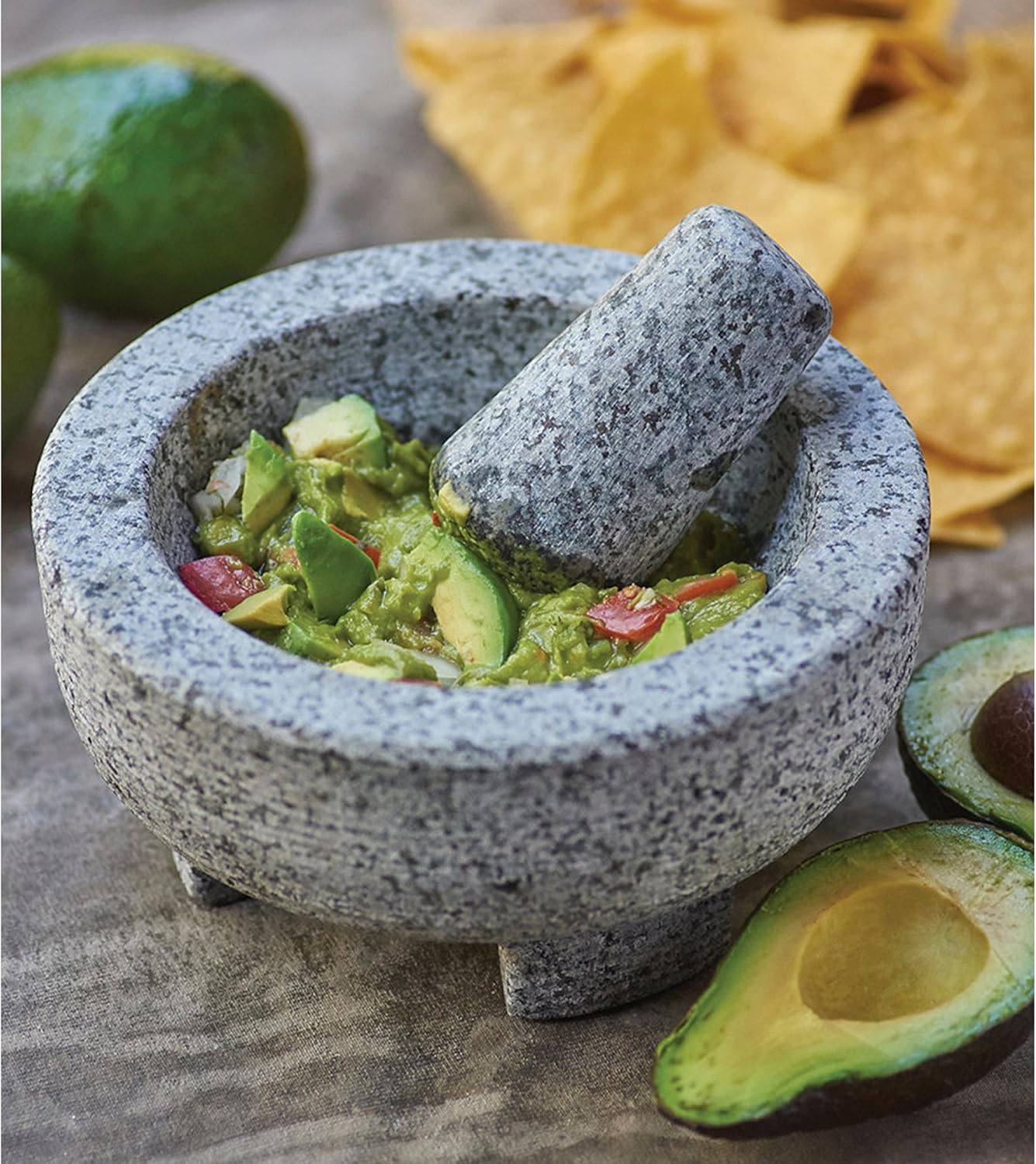 Fox Run Molcajete Mortar and Pestle, Granite
