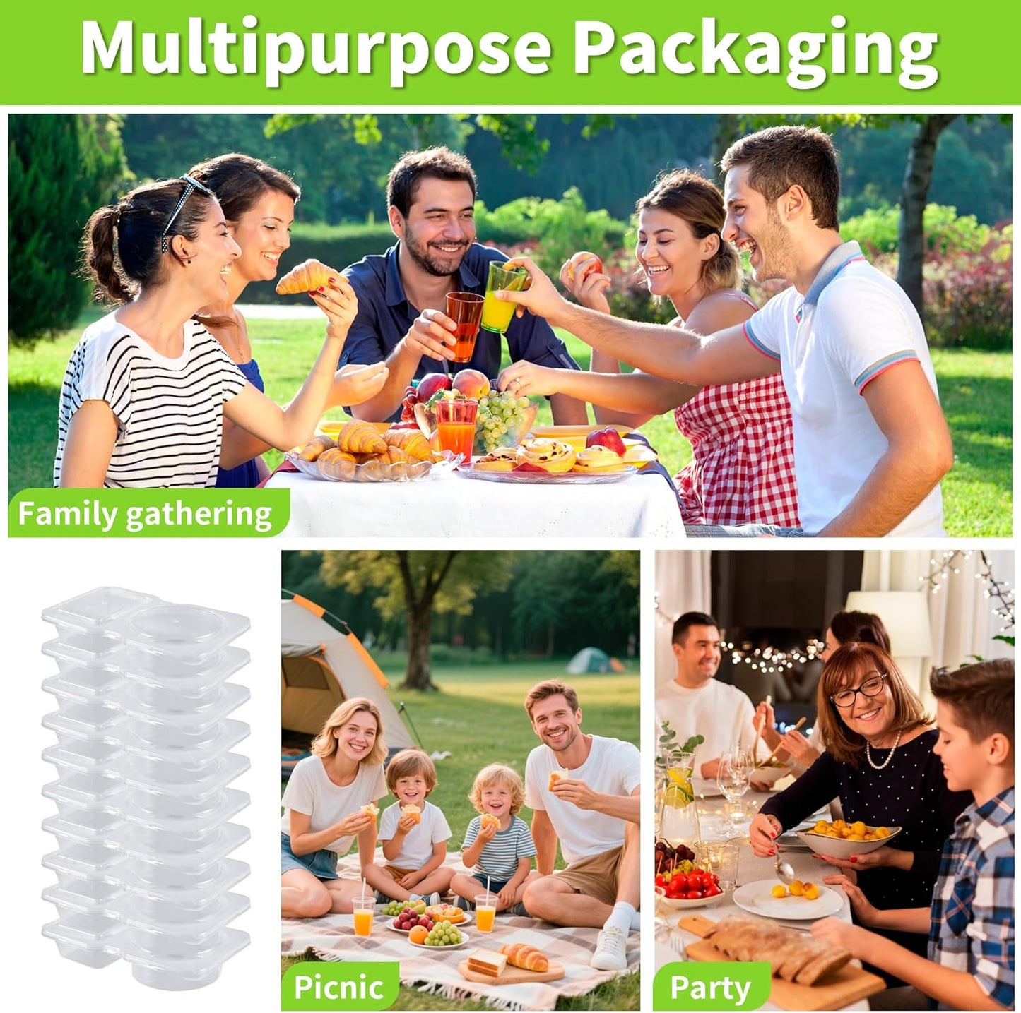 30 Sets 4.5 Oz Reusable Snack Containers Double Compartment Snackle Box Container with Lids - Leak-Proof BPA-Free kids adults Food Storage, Ideal for Kids School Lunches, Meal Prep, Takeout