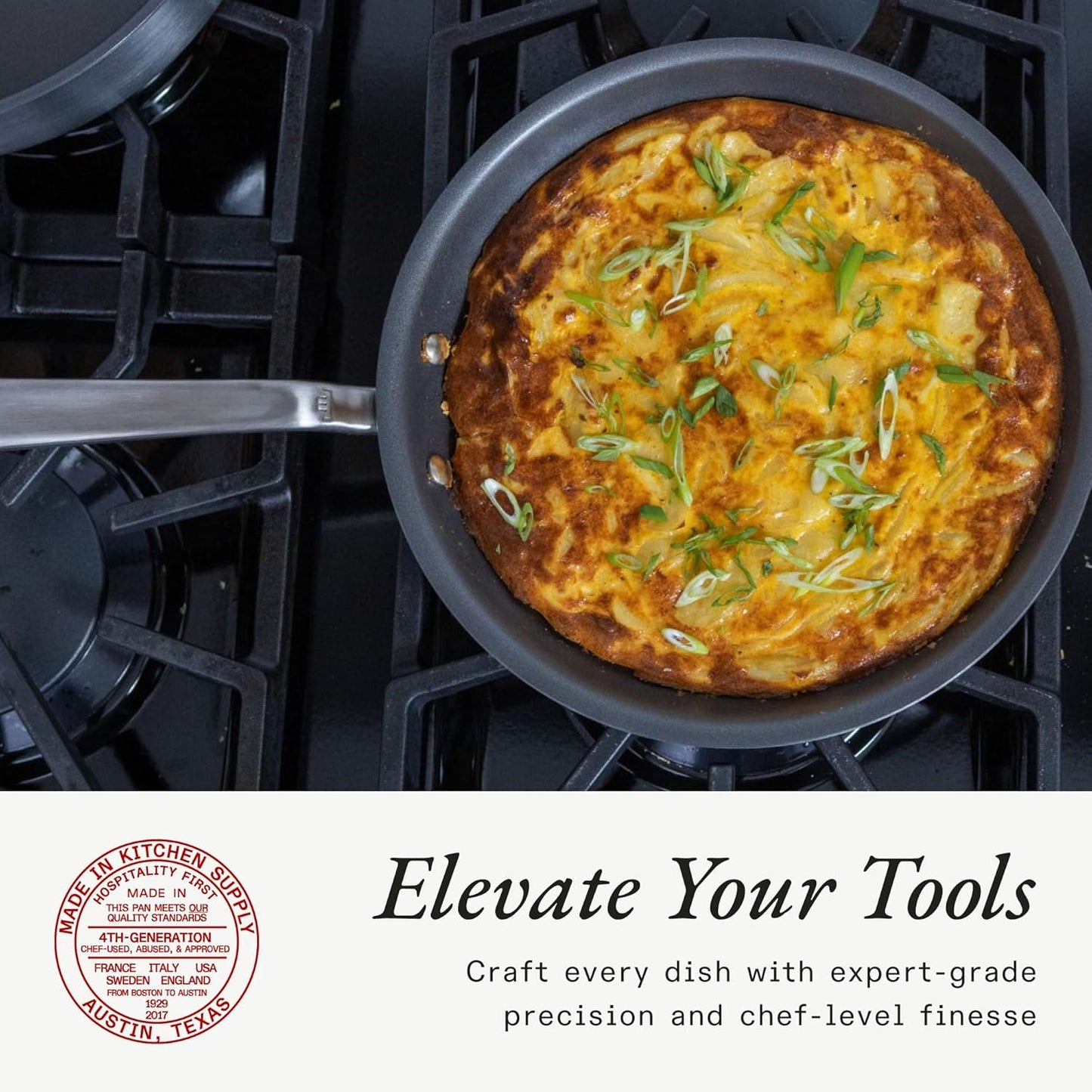 Made In Cookware - ProCoat 12" Non Stick Frying Pan (Graphite) - 5 Ply Stainless Clad Nonstick - Professional Cookware - Crafted in Italy - Induction Compatible