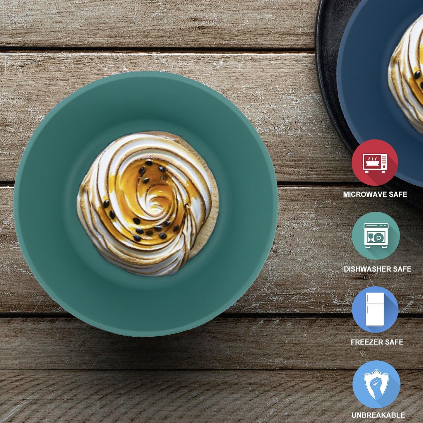 Wheat Straw Bowl Sets with Textured Pattern,6 PCS Unbreakable Cereal Bowl 36 OZ,Microwave and Dishwasher Safe Bowls, Alternative Plastic Bowls for Kitchen,Camping,Apartment and Dorm