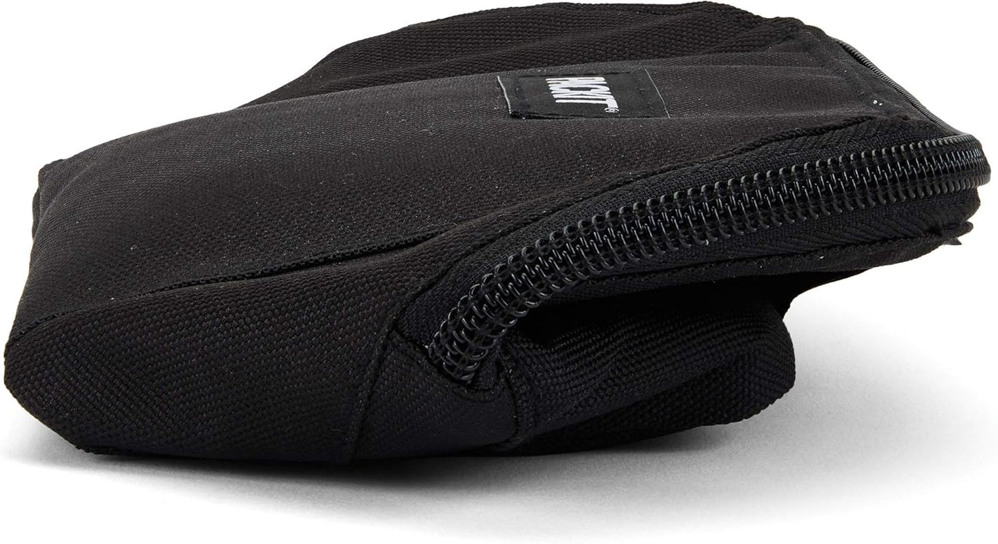 PackIt Freezable Snack Bag, Black, Built with EcoFreeze Technology, Foldable, Reusable, Zip Closure Locks in Cool Dry Air, Great for All Ages, and Fresh Snacks On the Go