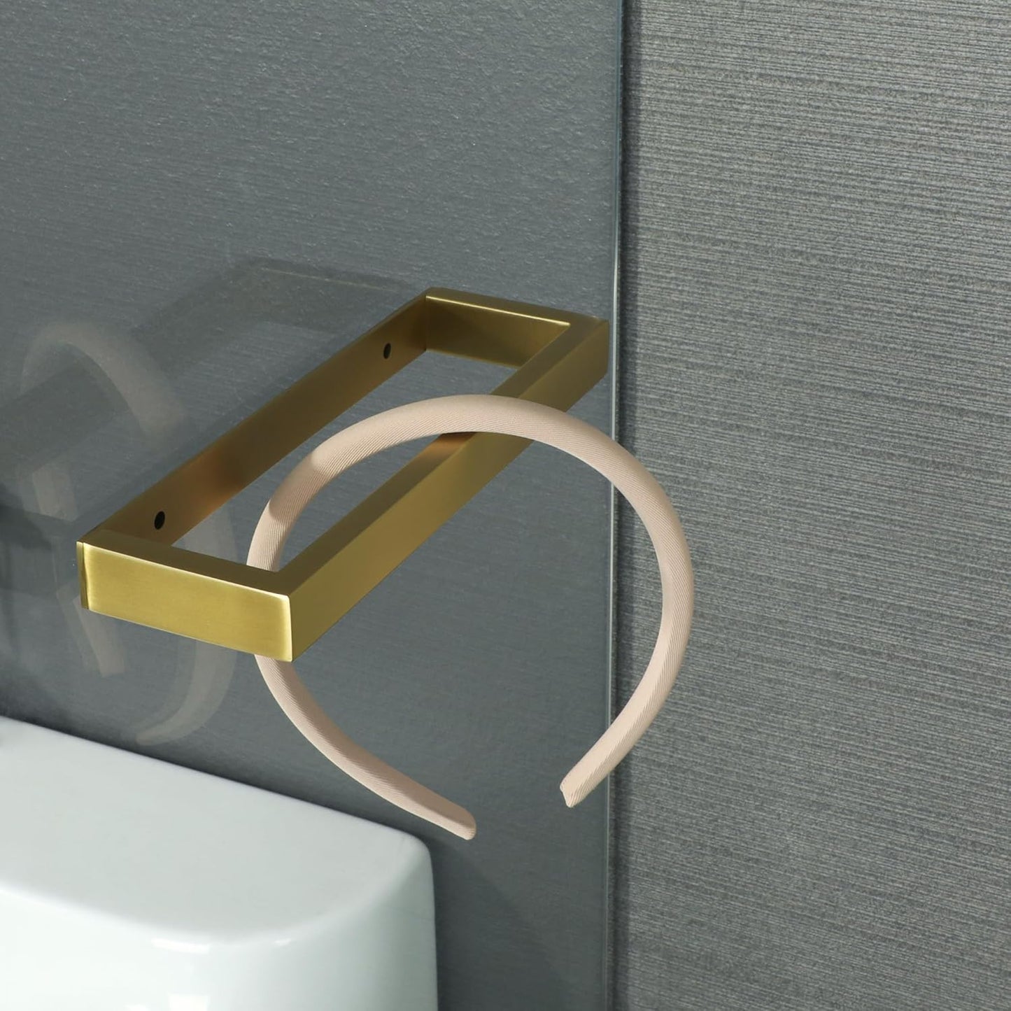 Alise Bath Towel Bar,Wall Mount Towel Holder Towel Rack Towel Hanger for Bathroom Lavatory,8 Inch SUS304 Stainless Steel Towel Rail,Brushed Gold,GJF020-G