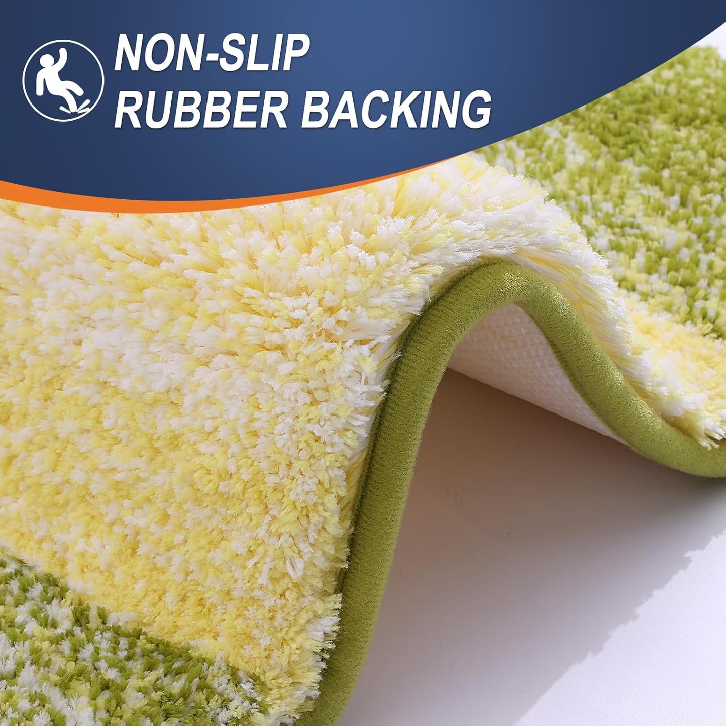 OLANLY Bathroom Rugs Mat 36x24, Extra Soft Absorbent Microfiber Bath Rugs, Rubber Backing, Quick Dry, Machine Washable Bath Mats for Bathroom Floor, Tub and Shower, Home Decor Accessories, Olive Green