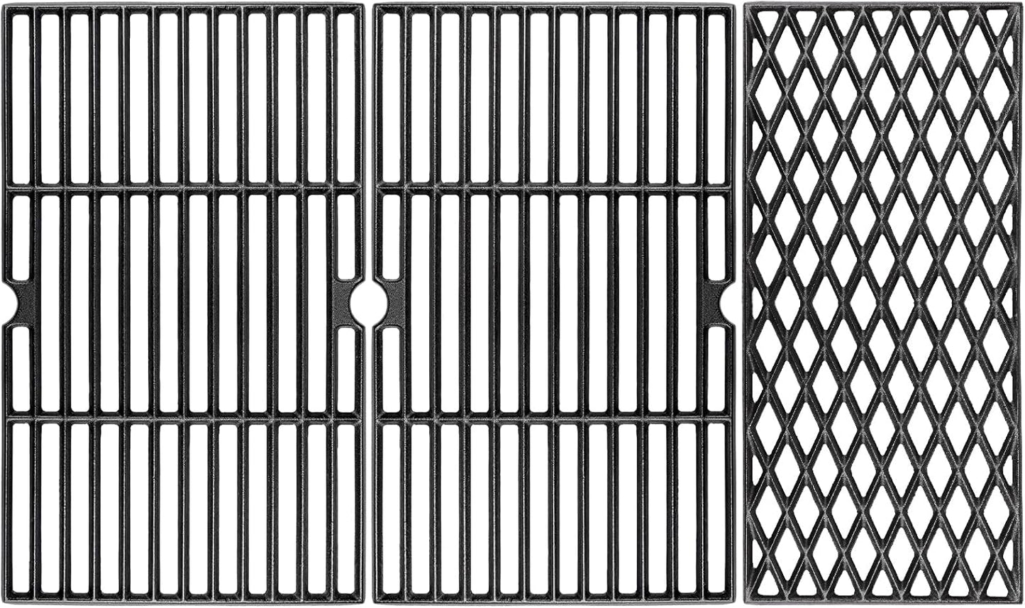 Cast Iron Grill Grates for Dyna glo 4 Burner DGH450CRP DGH450CRP-D, 5 Burner DGH485CRP DGH474CRP DGB494SPB, for Kenmore 146.16132110 146.23678310, Cooking Grate Replacement Parts