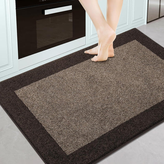 Machine Washable Kitchen Rug 32" x 48", Non Slip Indoor Door Rug, Absorbent Entrance Runner Rug for Bedroom, Hallway, Bathroom, Floor