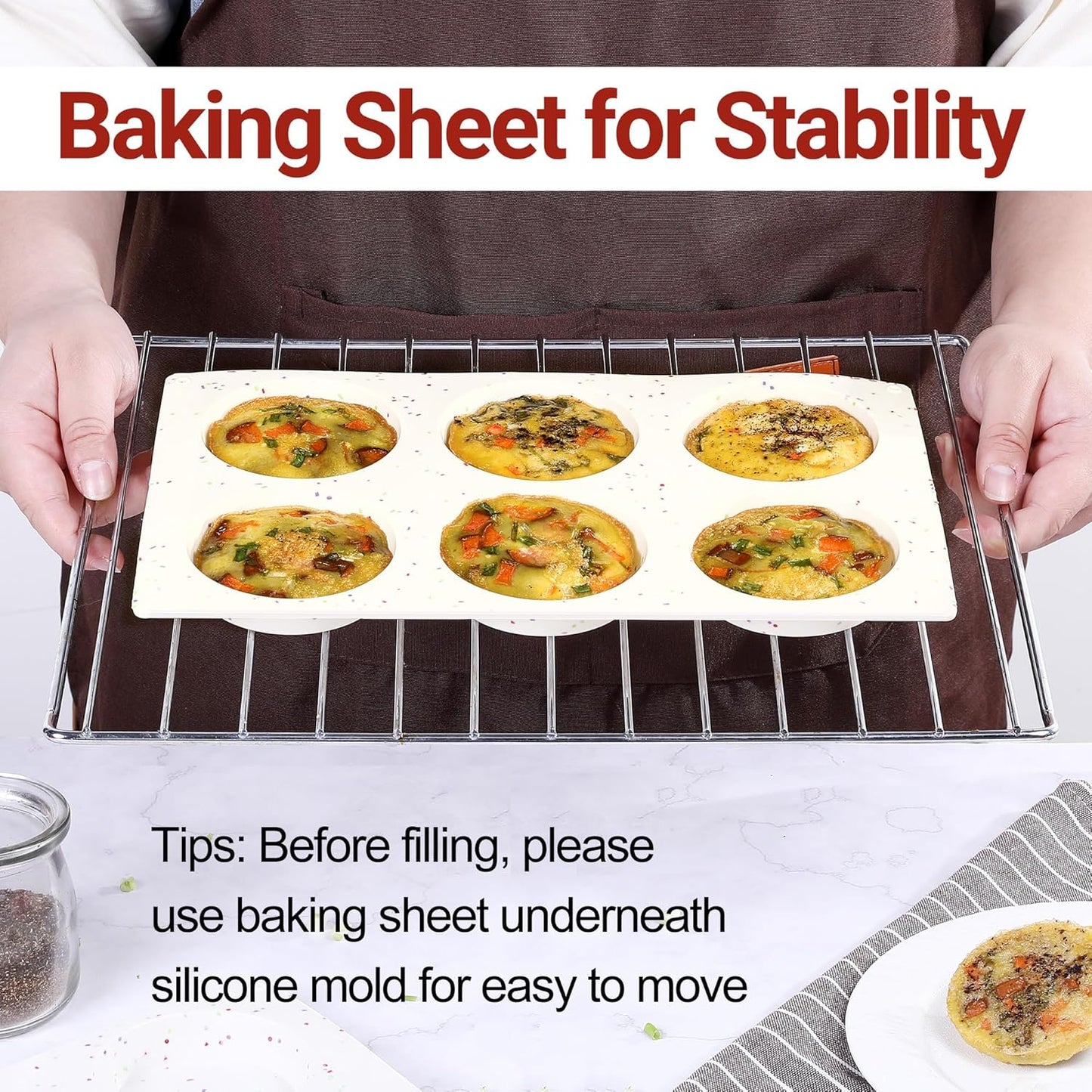 Silicone Egg Sandwich Molds, 3 Inch Muffin Top Pan Non Stick Mold for Breakfast Sandwiches, 2 Pack Whoopie Pie Pan, Circle Mold for Baking English Muffins, Egg Sandwich, Whoopie Pies