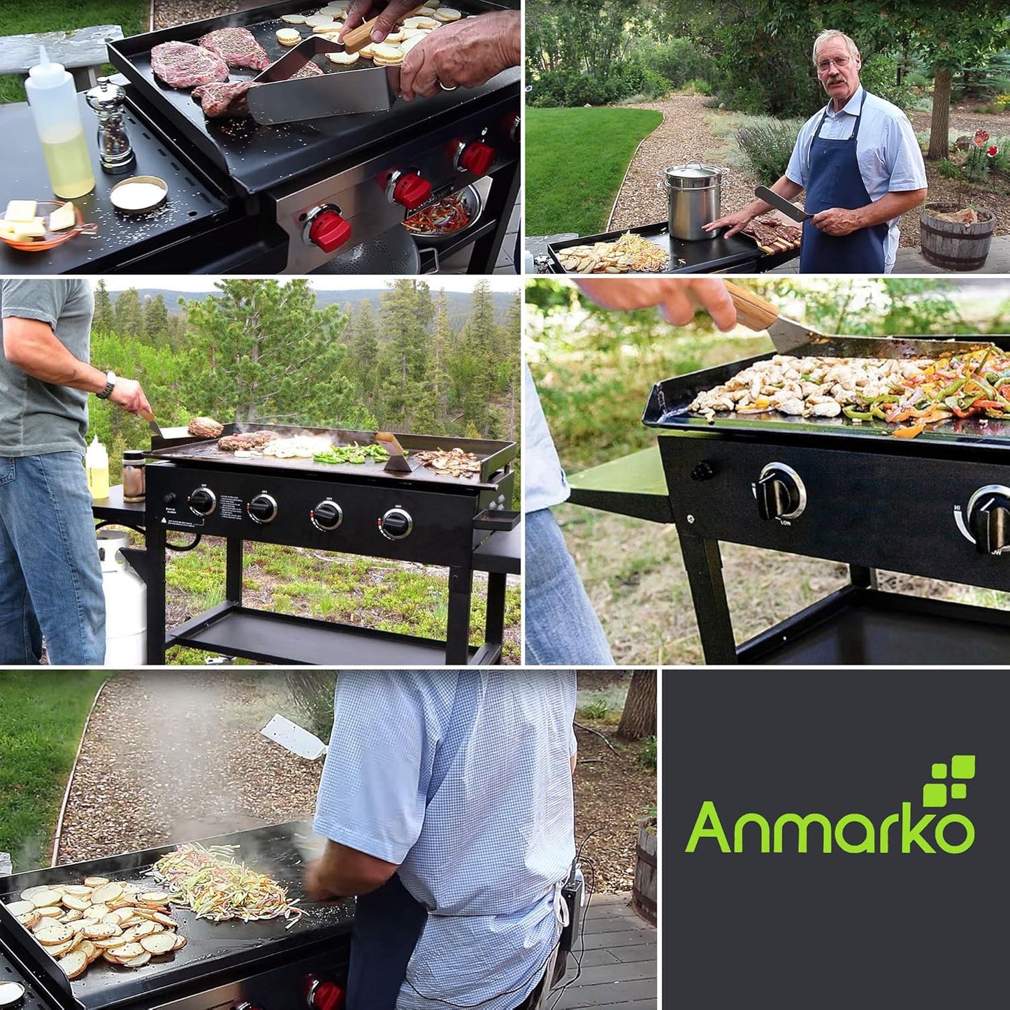 Professional Metal Spatula Set - Stainless Steel Spatula and Griddle Scraper - Heavy Spatula Griddle Accessories Great for Cast Iron Griddle BBQ Flat Top Grill - Commercial Grade