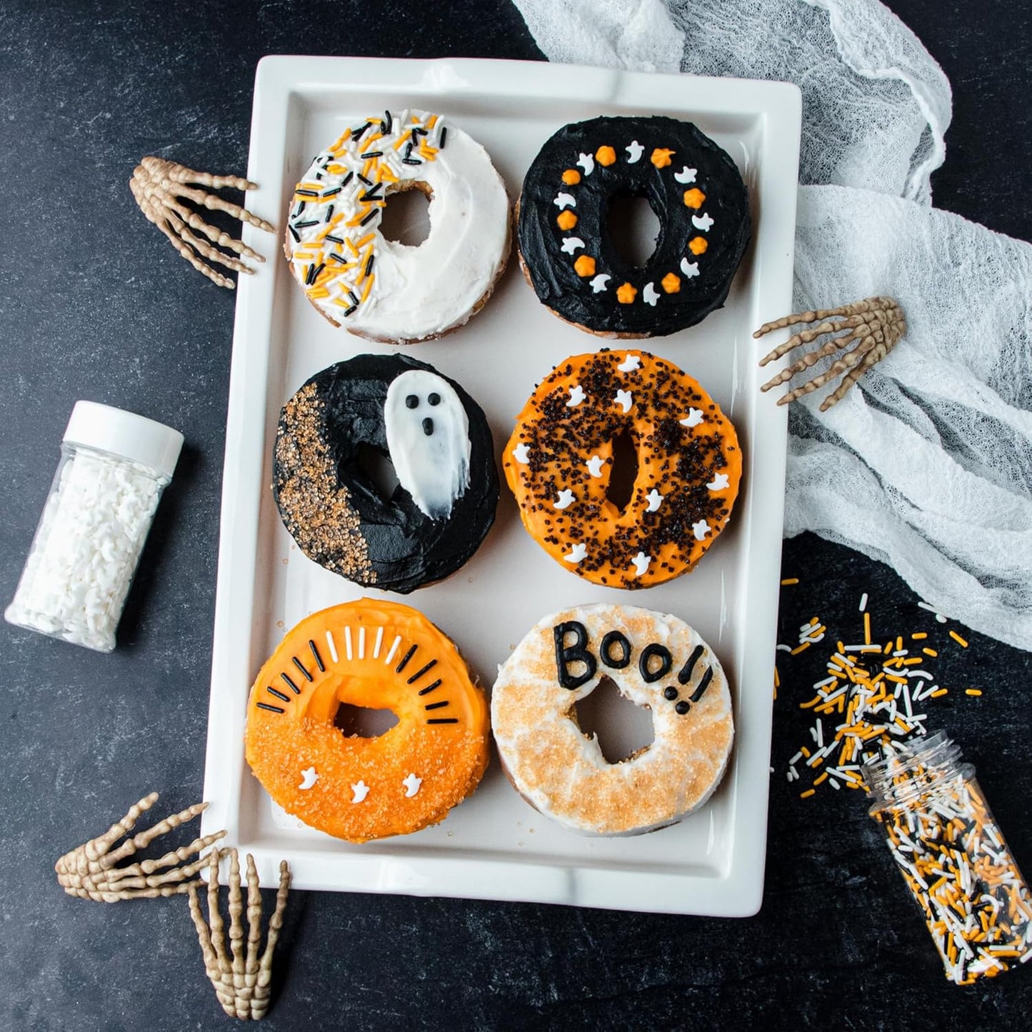 Sweets Indeed Sprinkles, 4 Pack, Edible Sprinkle Mix, Perfect for Cake Decorations, Baking, Ice Cream, Cookies, Cupcake Topper (Natural Halloween)