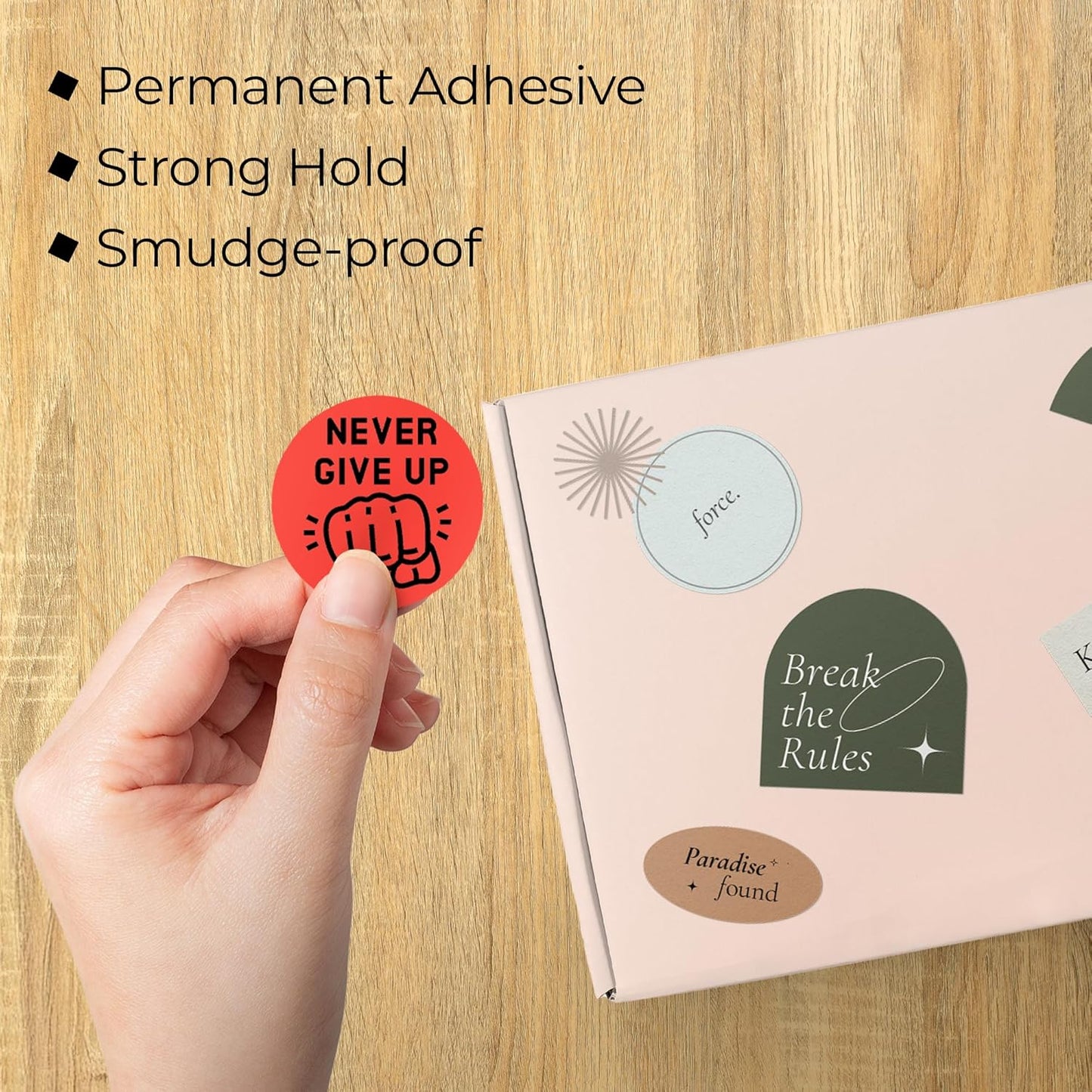 Perco Red 2-Inch Perforated Circle Dot Thermal Sticker Labels — 735 Stickers/Roll, Direct Thermal Printer Compatible—with Permanent Adhesive for Organizing, Color Coding, Bin Labeling—Made in USA