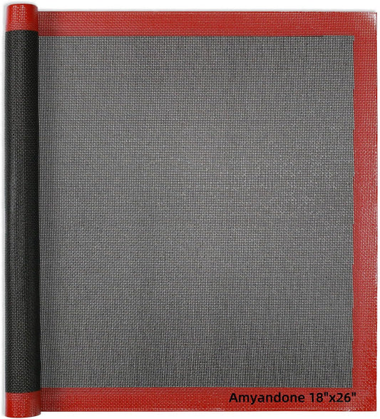 Perforated Silicone Baking Mat for Full Size Sheet Pan, Non-Stick Eclair Baking Mat for 18x26 Commercial Pan, Reusable Cookie Sheet Liner for Commercial Oven Use 1 PCS