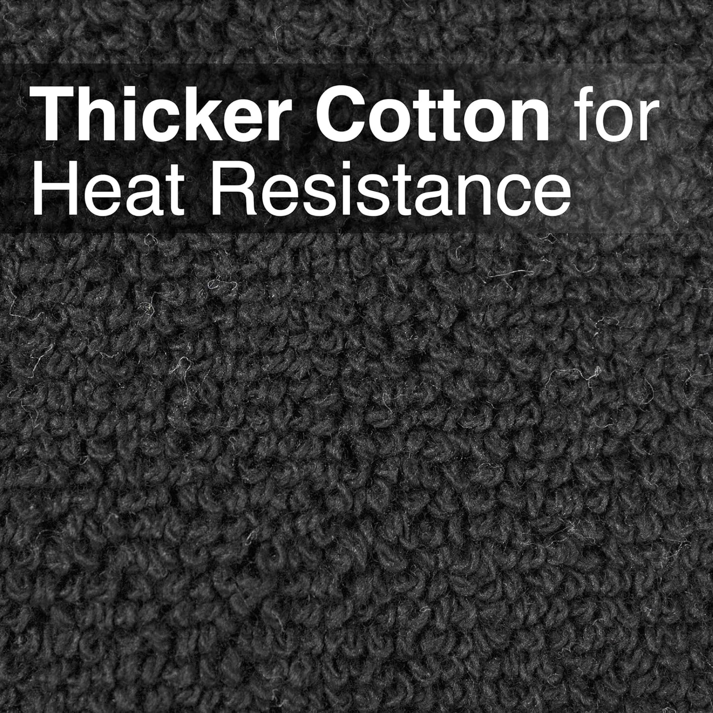 RITZ Terry Pocket Mitt & Hot Pad: Unparalleled Heat Resistant, Durable 100% Cotton – Ergonomically Designed for Optimal Grip – Easy-Care Machine Washable – 2-Pack, Black