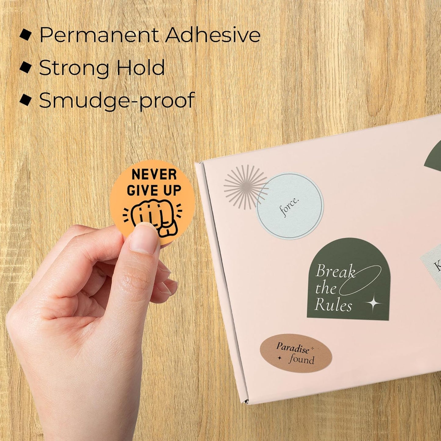 Perco Orange 2-Inch Perforated Circle Dot Thermal Sticker Labels — 735 Stickers/Roll, Direct Thermal Printer Compatible—with Permanent Adhesive for Organizing, Color Coding, Bin Labeling—Made in USA