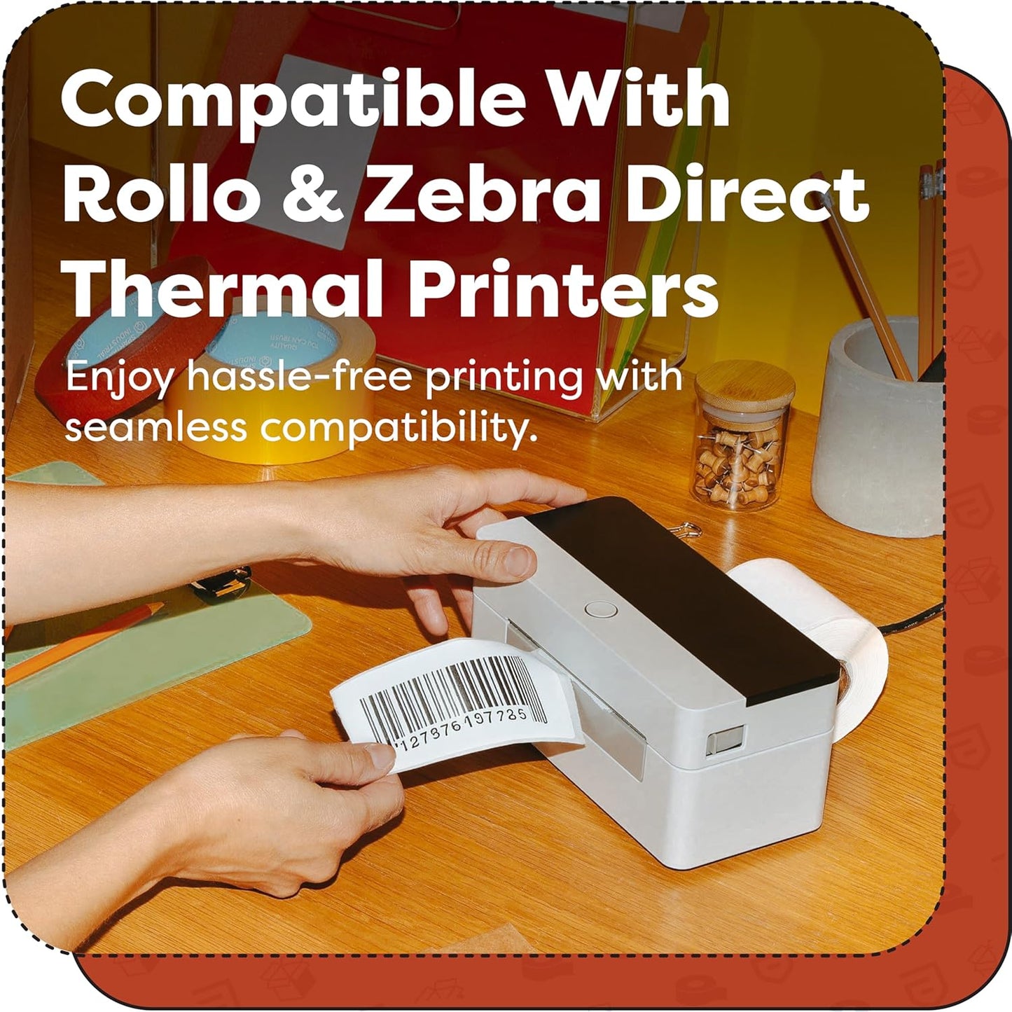 Aegis Adhesives - 2” X 4” Direct Thermal Labels for Shipping & Postage, Perforated & Compatible with Rollo, Zebra, & Other Desktop Label Printers (12 Rolls, 350/Roll)