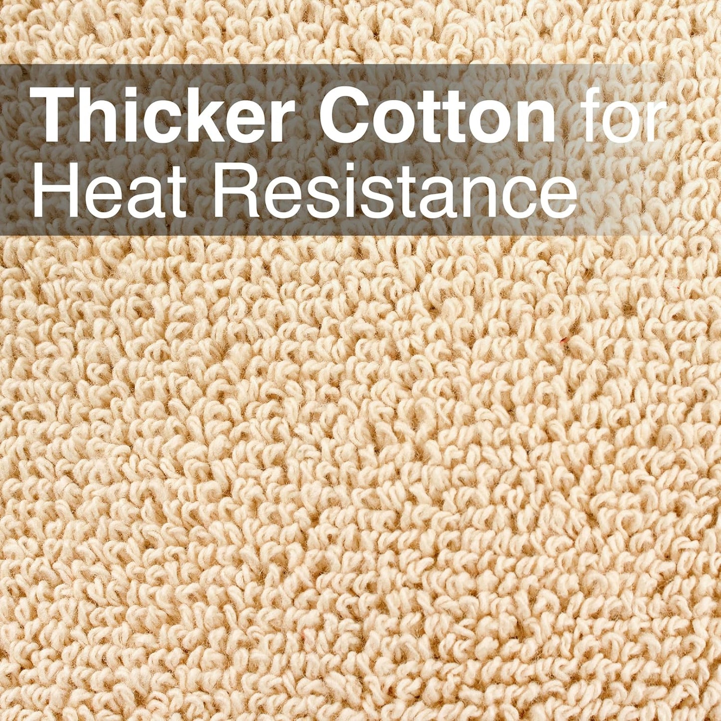 RITZ Terry Pocket Mitt & Hot Pad: Unparalleled Heat Resistant, Durable 100% Cotton,Ergonomically Designed for Optimal Grip, Easy-Care Machine Washable 4-Pack, Latte