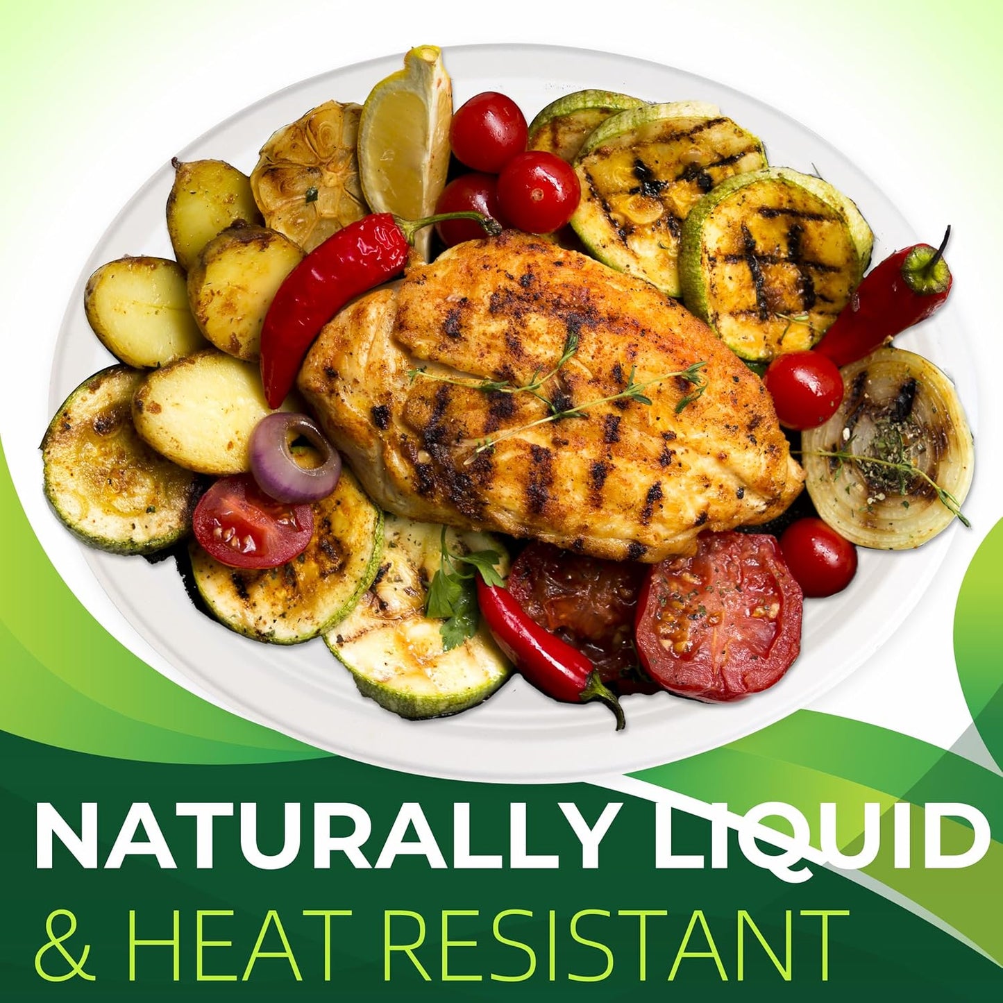 100PCS 100% Compostable White Oval Paper Plates(12in), Heavy Duty Disposable Plates, Eco-Friendly Dinner Plates, Biodegradable Salad, Meal, Dessert Plates, Perfect for Parties, Picnic, BBQ