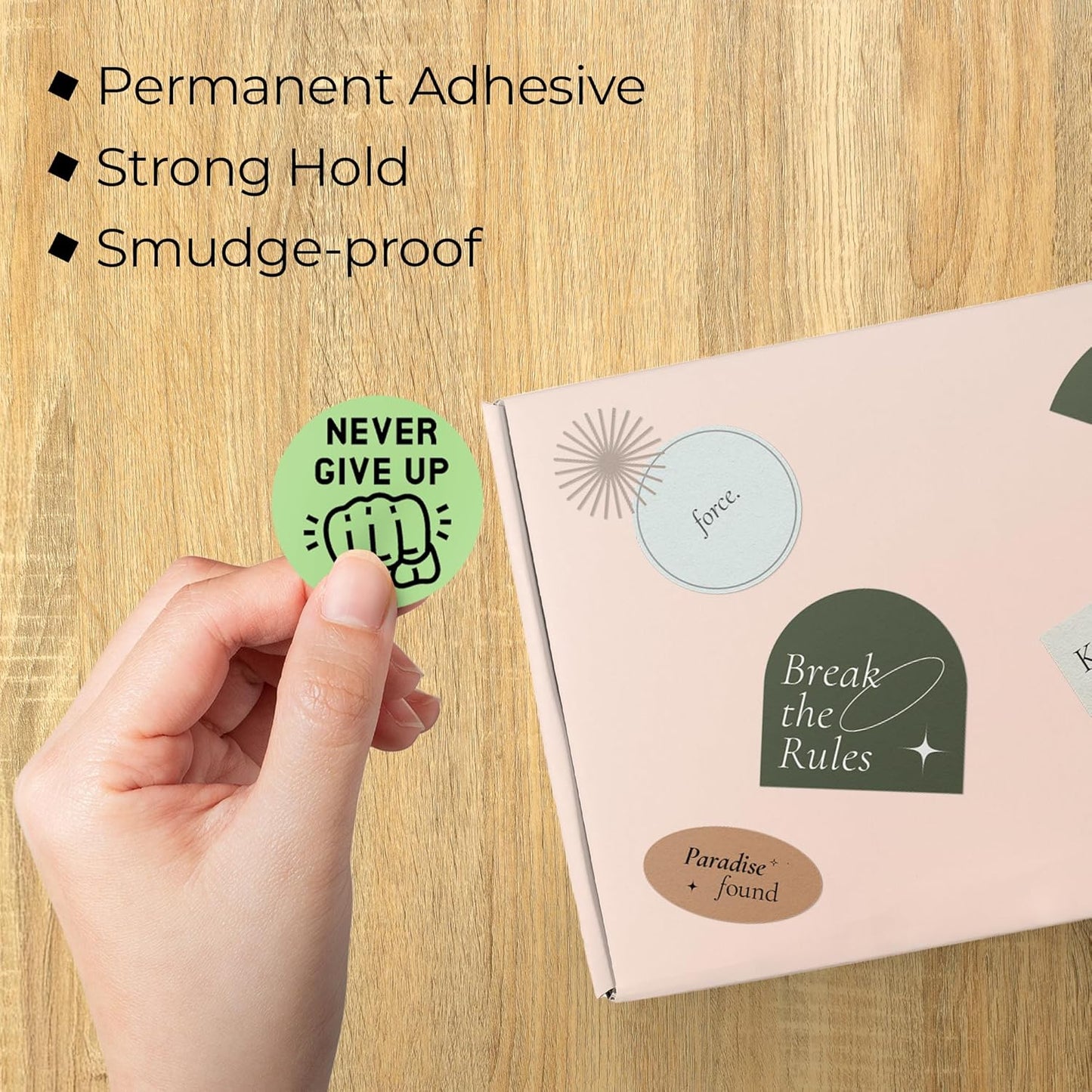 Perco Green 2-Inch Perforated Circle Dot Thermal Sticker Labels — 300 Stickers/Roll, Direct Thermal Printer Compatible—with Permanent Adhesive for Organizing, Color Coding, Bin Labeling—Made in USA