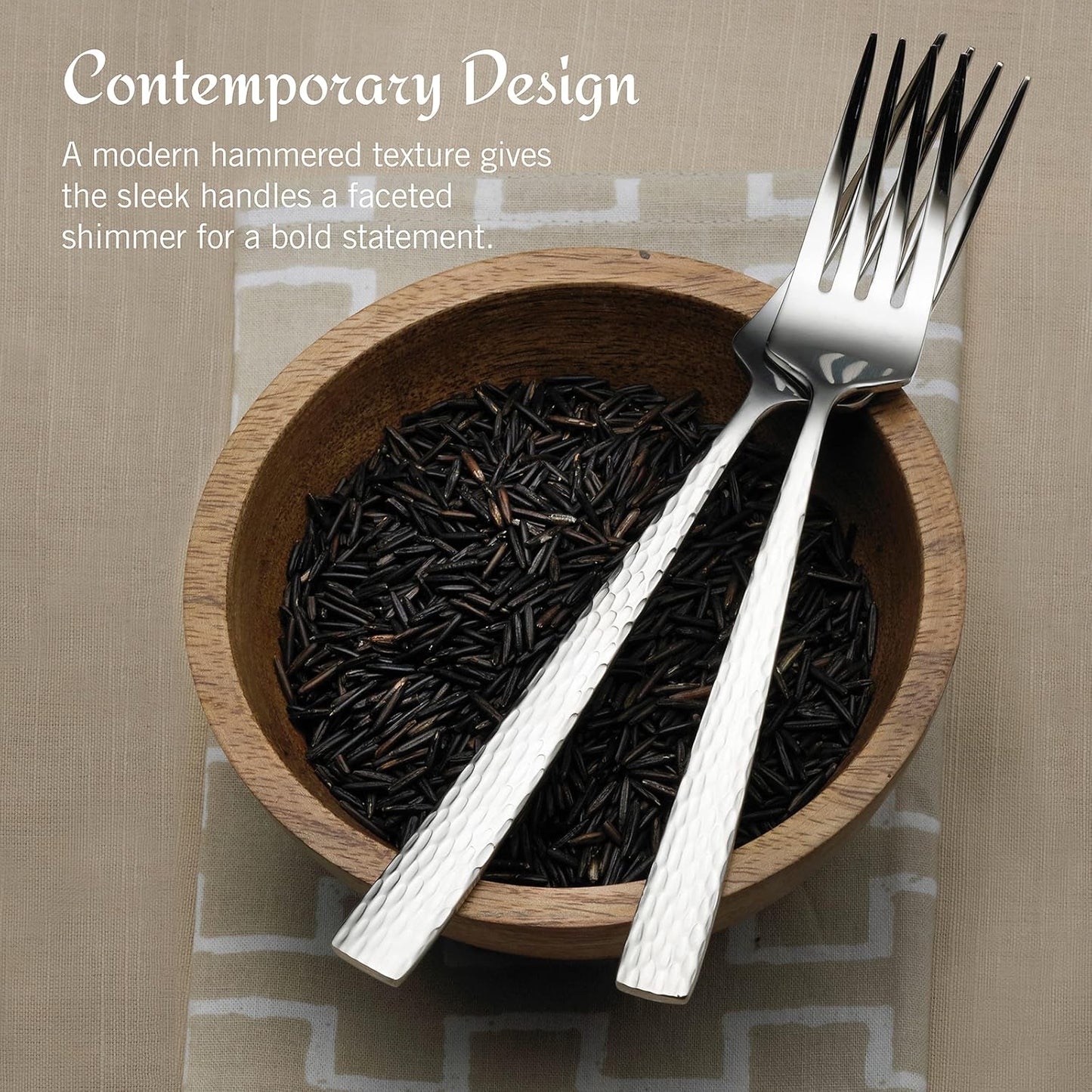 Mikasa, Oliver Gleam Flatware Service for 12, 65 Piece Set, 18/10 Stainless Steel, Silverware Set with Serving Utensils