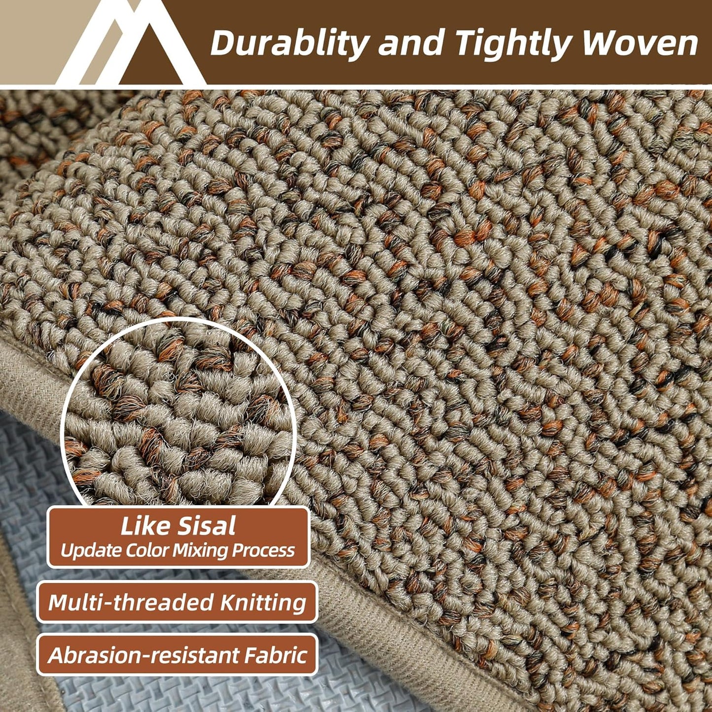 COSY HOMEER Kitchen Rugs and Mats 2PCS Non Slip Kitchen Mats for Floor Washable Stain Resistant Kitchen Runner Rug Sets Absorbent Kitchen Floor Mat 20"x32"+20"x48",Taupe