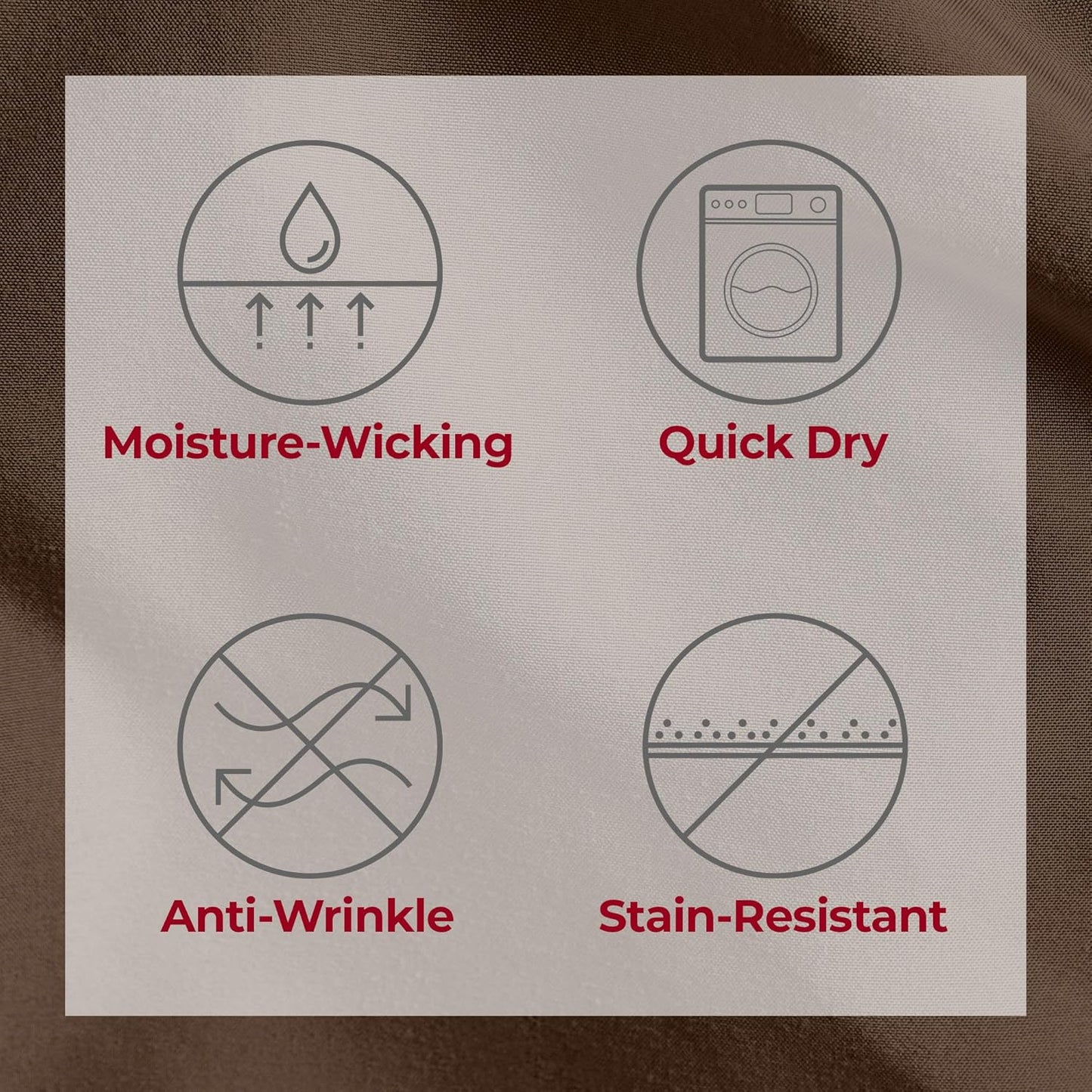 Mellanni Split King Sheets Set - 5 PC Iconic Collection Bedding - Hotel Luxury, Extra Soft, Cooling Bed Sheets - Wrinkle, Fade, Stain Resistant (Split King, Brown)