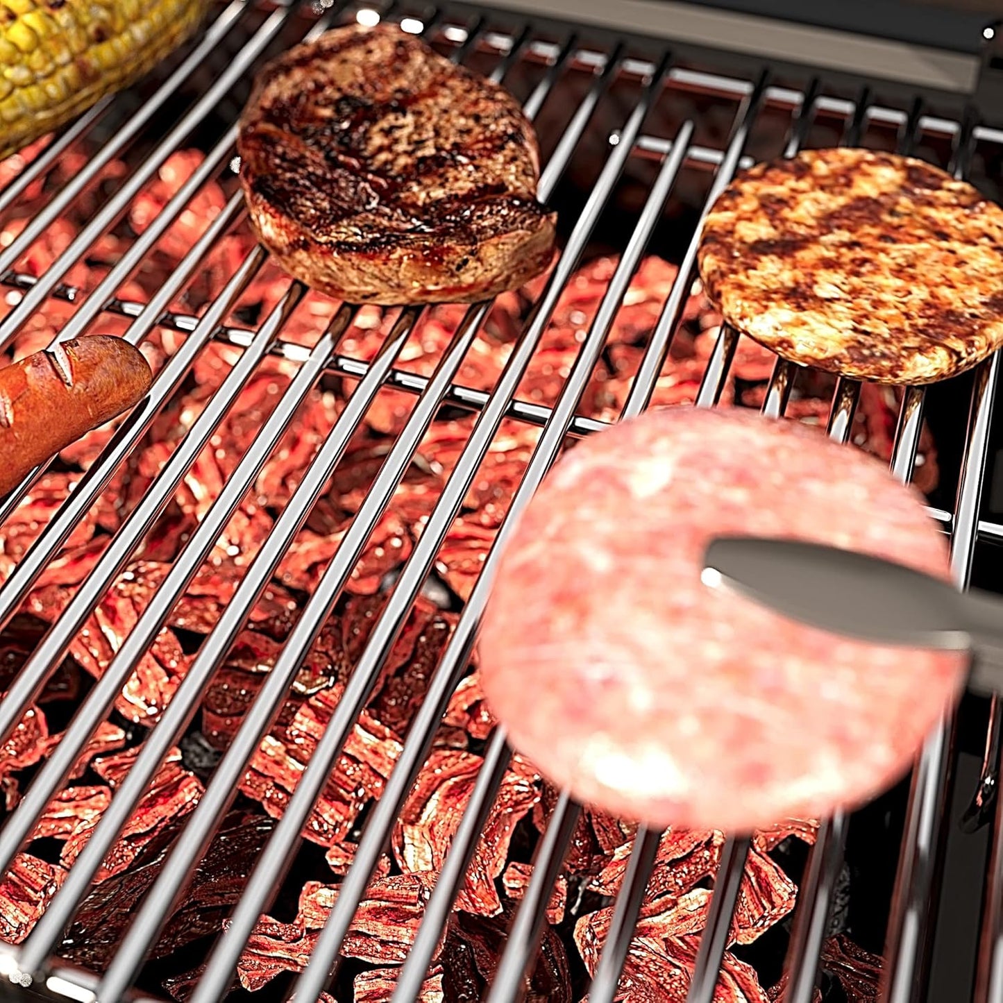 15 Inch Grill Cooking Grates Replacement for Weber 7522, Spirit 200, E200, E210, S200, S210, Spirit 500,Genesis Silver A, Grill Replacement Parts for Weber 7521 7522 7523 65904 65905